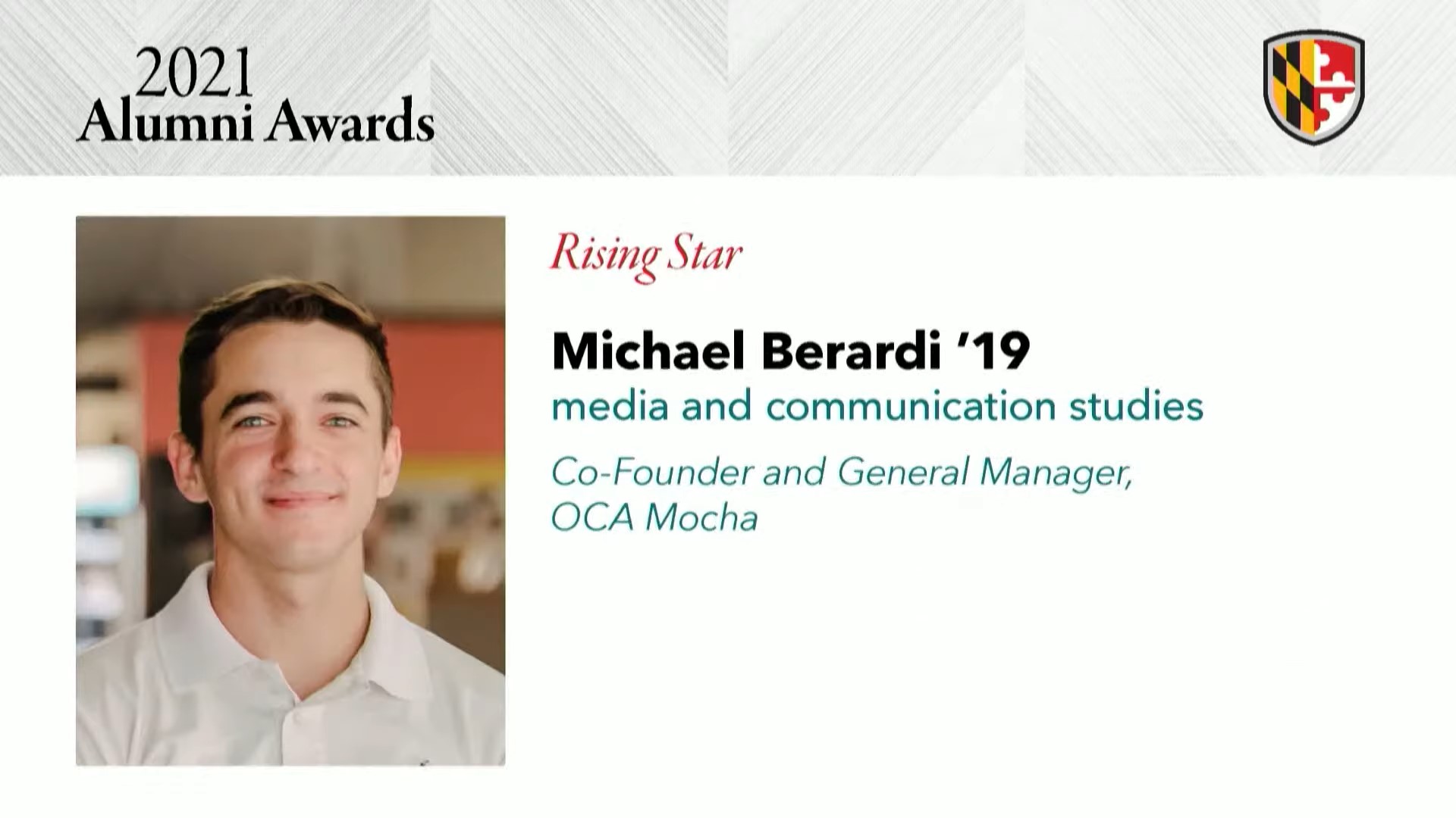 Congratulations to Michael Berardi!